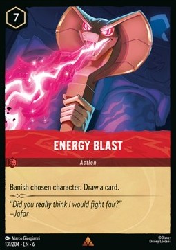 Energy Blast 6AZS-131 Rare Excellent Englisch
