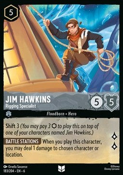 Jim Hawkins - Takelage-Experte 6AZS-183 Uncommon Near Mint Deutsch Foil