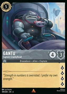 Gantu - Kapitän Dummkopf 6AZS-189 Rare Near Mint Deutsch Foil