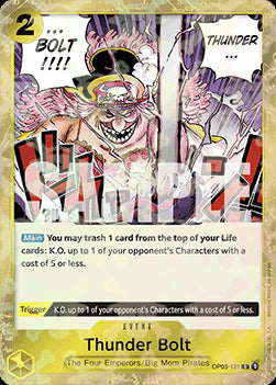 Thunder Bolt (OP03-121) (V.2) PRB01 Common Near Mint Englisch