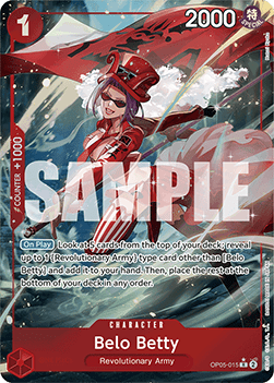 Belo Betty (OP05-015) (V.3) PRB01 Rare Near Mint Englisch