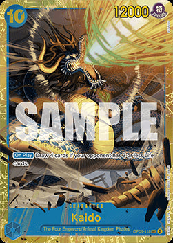 Kaido (OP05-118) (V.1) PRB01 Secret Rare Near Mint Englisch