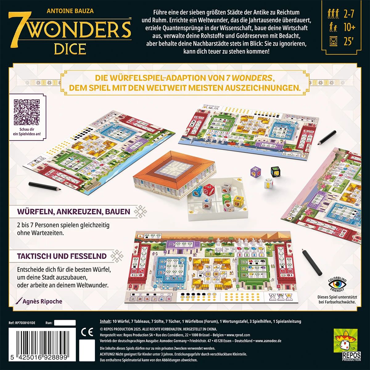 7 Wonders Dice