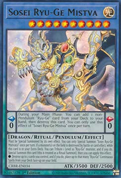 Sosei Ryuge Mistva (V.1) CRBR-034 Ultra Rare Near Mint Deutsch 1. Auflage