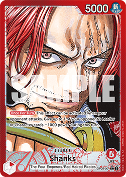 Shanks (OP09-001) (V.2) OP09 Alternate Art Near Mint Englisch