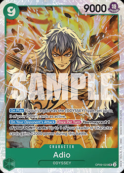 Adio (OP09-023) (V.1) OP09 Super Rare Good Englisch