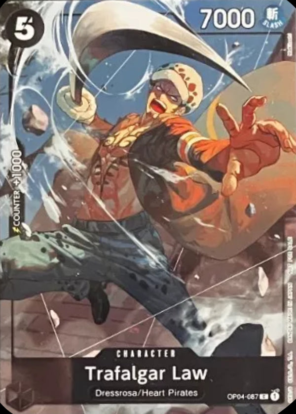 Trafalgar Law (OP04-087) (V.1) UP Common Near Mint Englisch