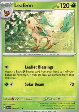 Leafeon PRE-005 Rare Excellent Englisch