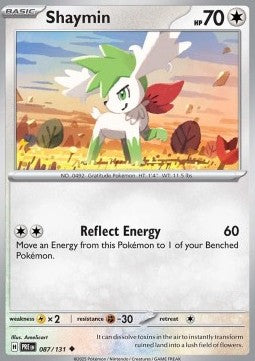 Shaymin PRE-087 Uncommon Excellent Deutsch Reverse Holo