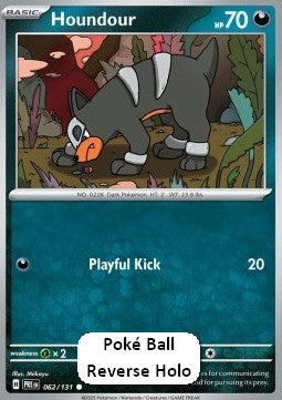 Houndour xPRE-062 Common Excellent Englisch Reverse Holo