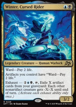 Winter, Cursed Rider DFT-228 Rare Near Mint Englisch