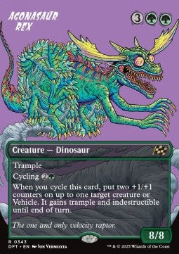 Agonasaur Rex XDFT-343 Rare Near Mint Englisch Foil