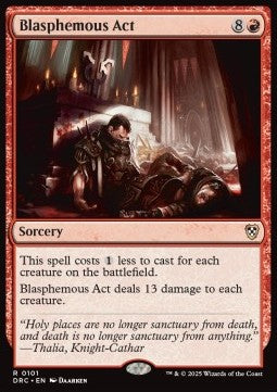 Blasphemous Act DRC-101 Rare Good Englisch