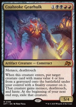 Coalstoke Gearhulk DFT-198 Mythic Near Mint Englisch Foil
