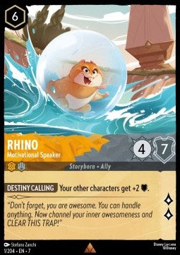 Rhino - Motivational Speaker 7ARI-1 Rare Excellent Englisch