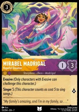 Mirabel Madrigal - Hoffnungsvolle Träumerin 7ARI-13 Uncommon Near Mint Deutsch Foil