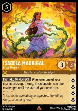 Isabela Madrigal - In the Moment 7ARI-25 Rare Excellent Englisch