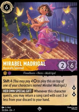 Mirabel Madrigal - Musikalisch begabt 7ARI-35 Super Rare Near Mint Deutsch Foil