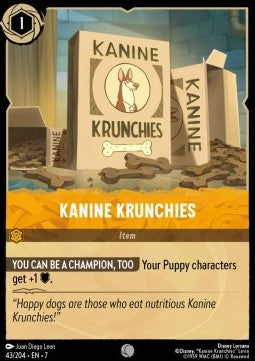 Kanine Krunchies 7ARI-43 Common Excellent Englisch Foil