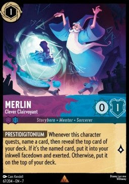 Merlin - Clever Clairvoyant 7ARI-67 Rare Excellent Englisch