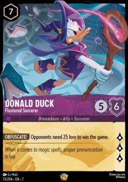 Donald Duck - Aufgeregter Zauberer 7ARI-73 Legendary Near Mint Deutsch Foil