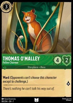 Thomas O'Malley - Feline Charmer 7ARI-88 Uncommon Excellent Englisch Foil
