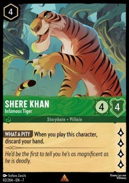 Shere Khan - Infamous Tiger 7ARI-92 Rare Excellent Englisch