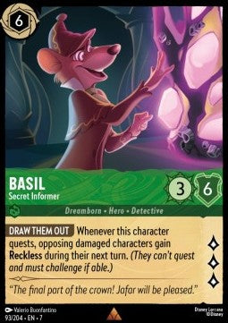 Basil - Geheimer Informant 7ARI-93 Rare Excellent Deutsch
