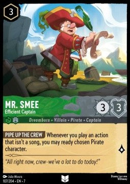 Herr Smee - Effizienter Kapitän 7ARI-107 Uncommon Near Mint Deutsch Foil