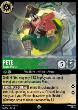 Kater Karlo - Weltraum-Pirat 7ARI-114 Super Rare Near Mint Deutsch Foil