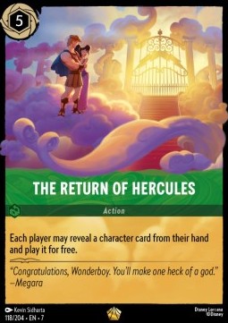 Die Rückkehr von Hercules 7ARI-118 Legendary Near Mint Deutsch Foil