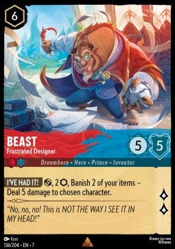 Beast - Frustrated Designer 7ARI-136 Rare Excellent Englisch