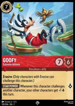 Goofy - Extreme Athlete 7ARI-139 Super Rare Excellent Englisch Foil