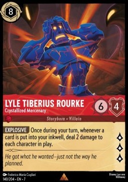 Lyle Tiberius Rourke - Crystallized Mercenary 7ARI-140 Rare Excellent Englisch
