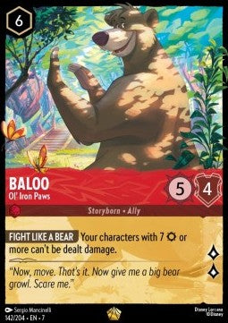 Baloo - Ol' Iron Paws 7ARI-142 Legendary Near Mint Englisch