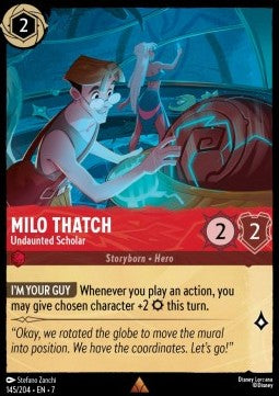 Milo Thatch - Undaunted Scholar 7ARI-145 Rare Excellent Englisch