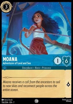 Moana - Adventurer of Land and Sea 7ARI-156 Common Excellent Englisch Foil