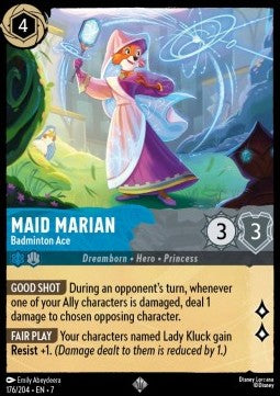 Maid Marian - Badminton Ace 7ARI-176 Super Rare Excellent Englisch