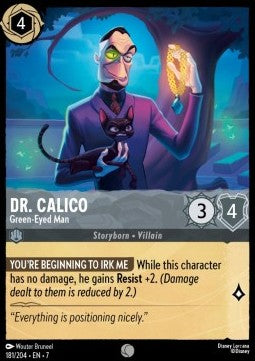 Dr. Calico - Green‐Eyed Man 7ARI-181 Common Excellent Englisch Foil