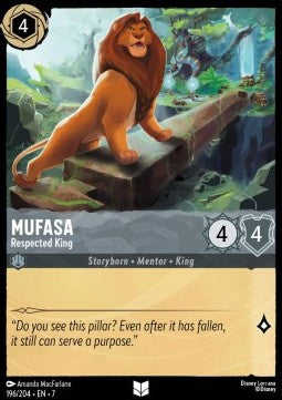 Mufasa - Respected King 7ARI-196 Uncommon Excellent Englisch Foil