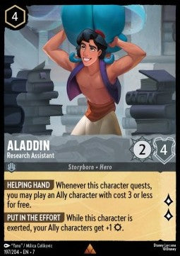 Aladdin - Research Assistant 7ARI-197 Rare Excellent Englisch