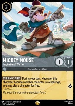 Micky Maus - Inspirierender Krieger 7ARI-200 Legendary Near Mint Deutsch