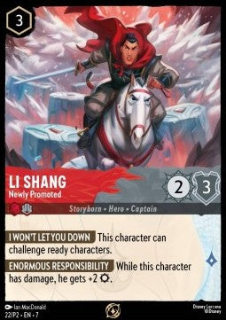Li Shang - Newly Promoted PR2-22 Promo Near Mint Deutsch Foil