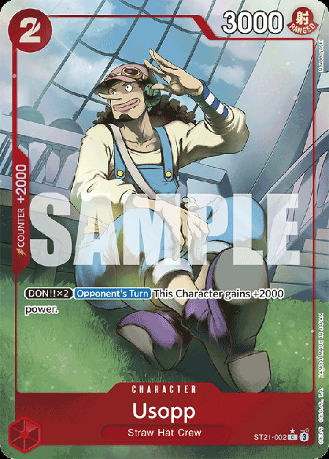 Usopp (ST21-002) (V.2) ST-21 Alternate Art Near Mint Englisch
