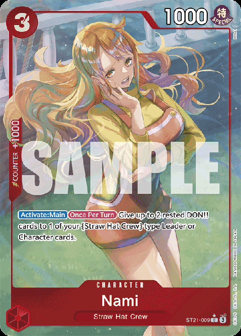 Nami (ST21-009) (V.2) ST-21 Alternate Art Near Mint Englisch