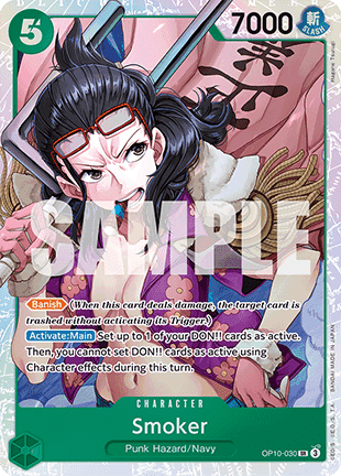 Smoker (OP10-030) (V.1) OP10 Super Rare Boosterfrisch Englisch