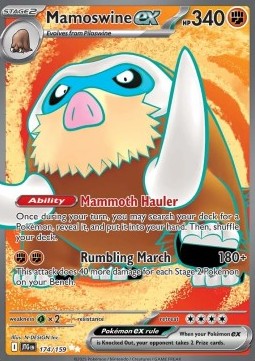 Mamoswine ex JTG-174 Ultra Rare Excellent Englisch