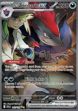 Ns Zoroark ex JTG-185 Special Illustration Rare Near Mint Deutsch