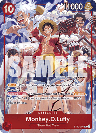 Monkey.D.Luffy (ST10-006) (V.2) UP Super Rare Excellent Englisch