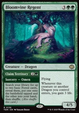 Bloomvine Regent // Claim Territory TDM-136 Rare Near Mint Englisch